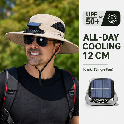 🔥HOT SALE 50% OFF🌞Solar-Powered Cooling Hat | Stay Cool Outdoors, No Batteries Needed