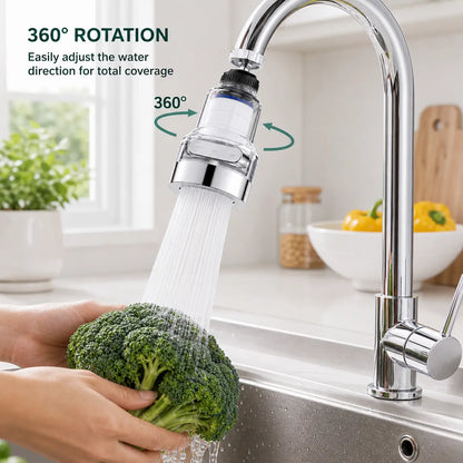 🔥 HOT SALE💦360° Rotating Faucet Filter – 6-Layer Filtration with 3 Water Modes & 10 Filters
