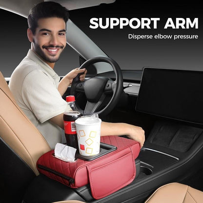 🔥HOT SALE 50% OFF🚗Multifunctional PU Leather Car Armrest Box Mat