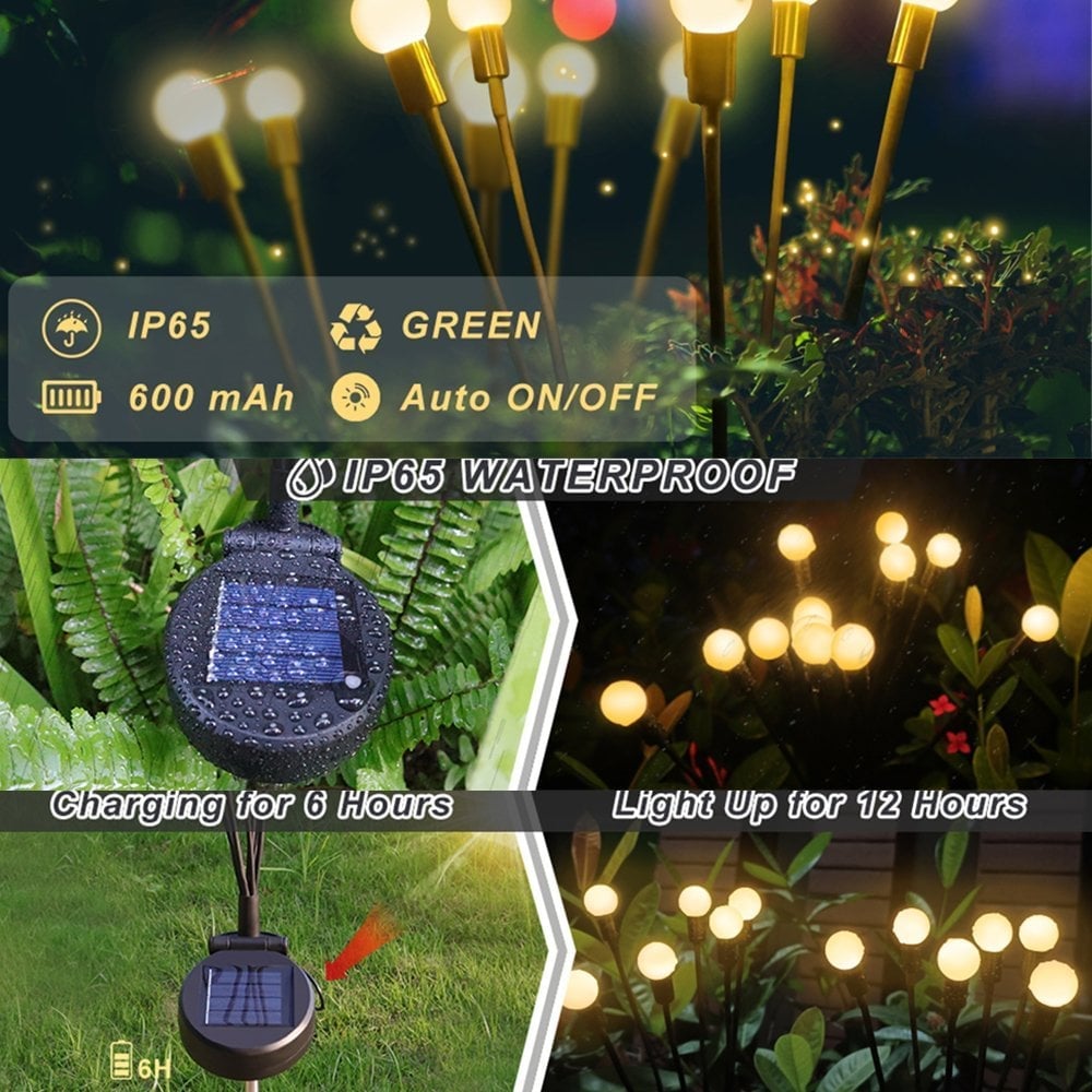 🔥Last Day 50% OFF - Solar Powered Firefly Garden Light