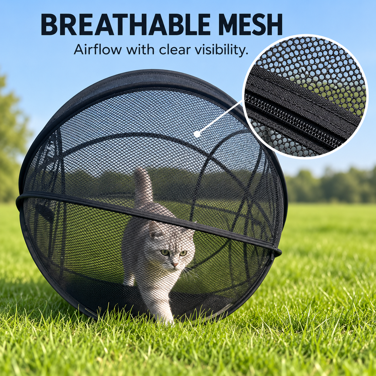 🔥🐱 Pop-Up Cat Playpen 🌿 Fresh Air, Safe Space, Happy Cat