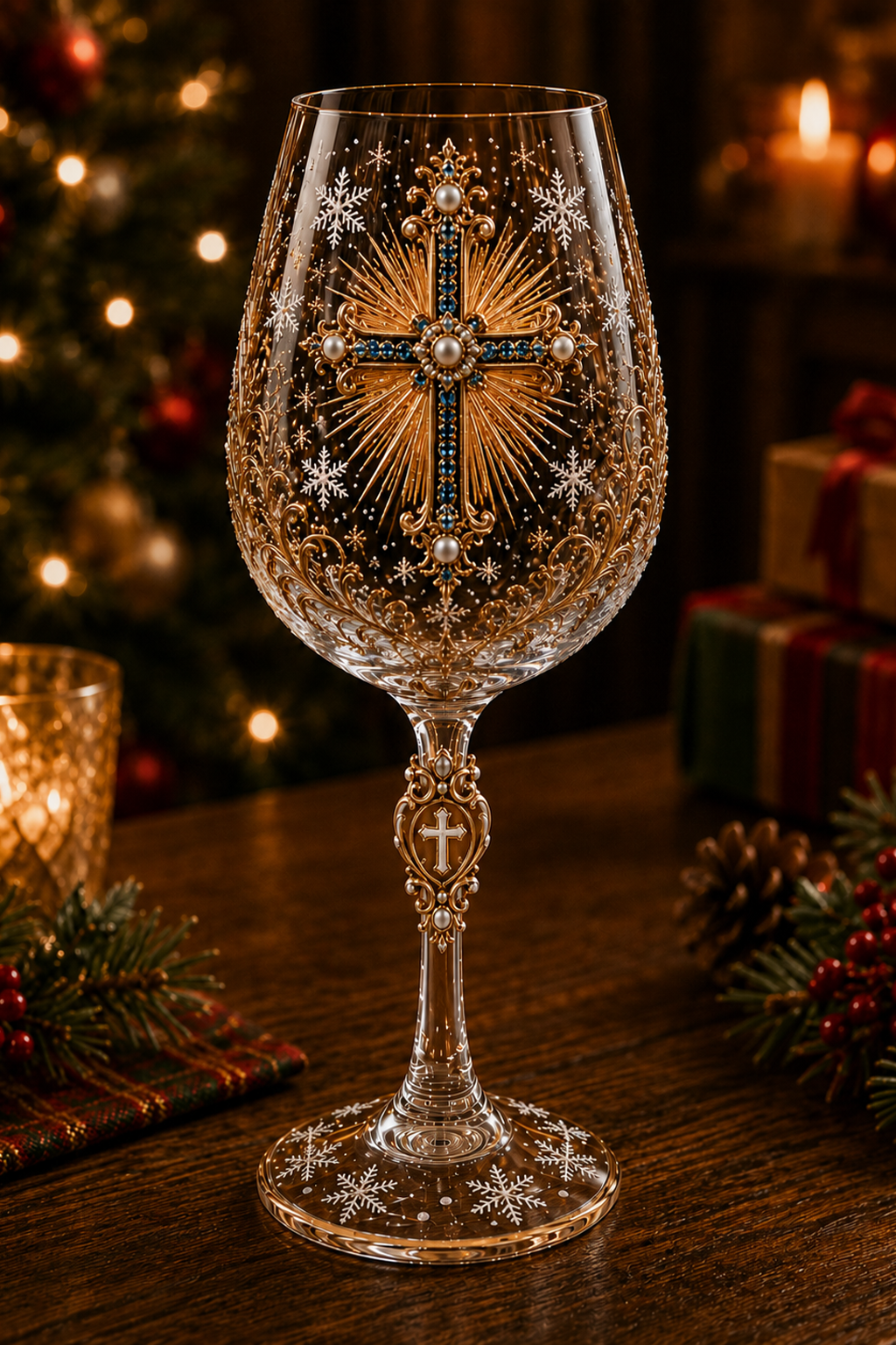 🎁✝️Faith & Grace  Christian Wine Glass Set - The Perfect Gift for Someone Who Loves Jesus 🎁
