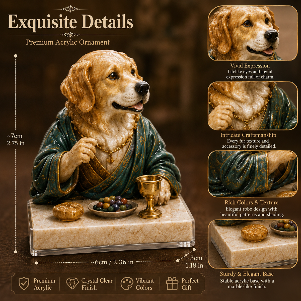 🐶🎁The Last Supper Dog Advent Calendar – 24-Day Christmas Countdown & Festive Collectibles