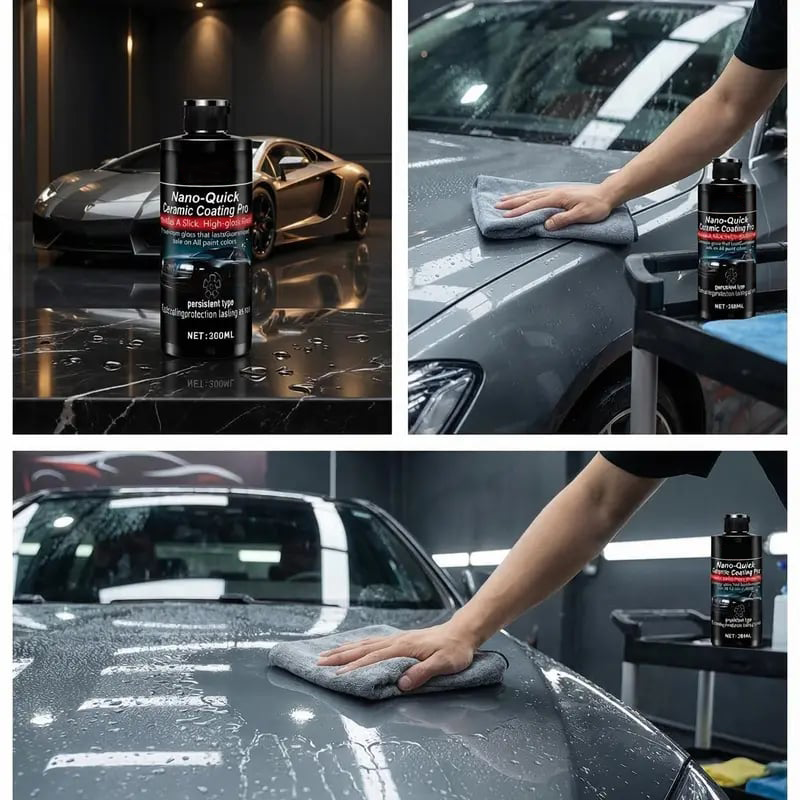 🔥HOT SALE 50% OFF🚗Nano-Ceramic Coating – Dust & Water Just Slide Off, Shine Lasts & Lasts