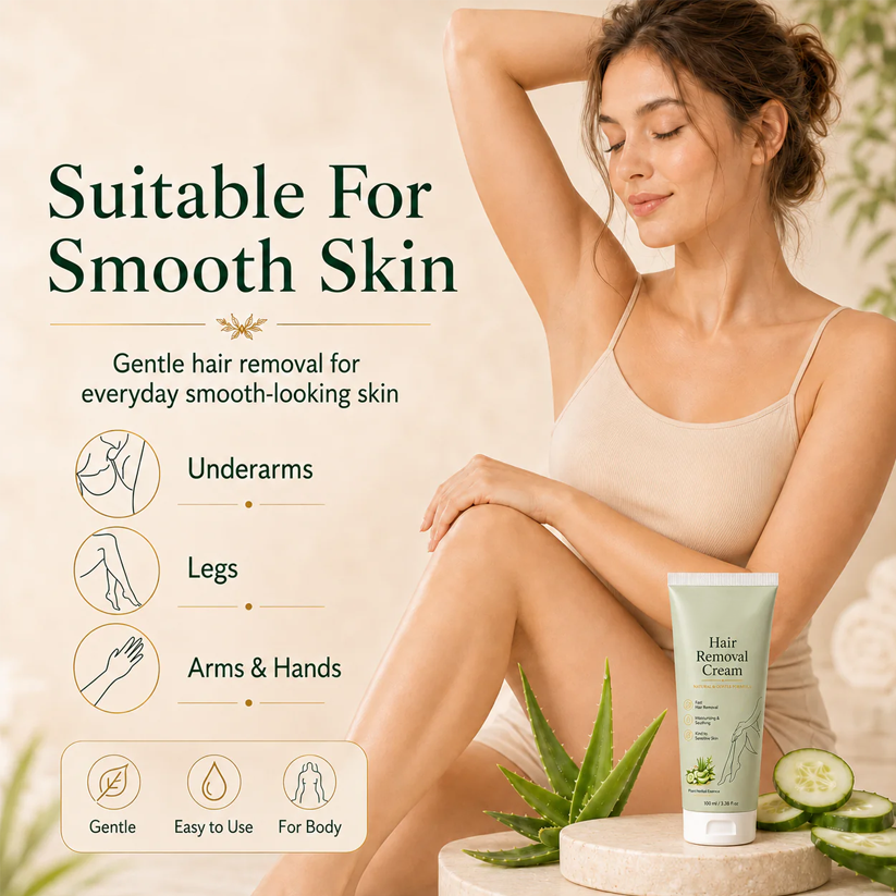 LAST DAY -BUY 1 GET 1 FREE🤩  Painless Depilatory Cream – No Razor Bumps, No Harsh Odor