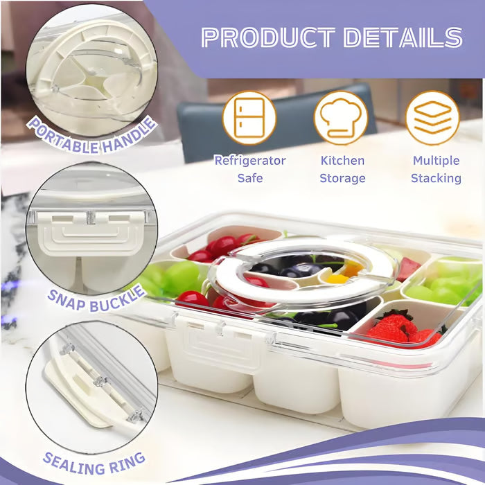 🍱 Air-Tight Snackle Box Container (8 Compartments)