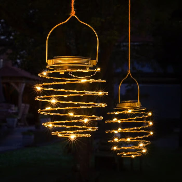 4-Pack Outdoor Solar Pendant Lights ✨🌙 Elegant Solar Hanging Lights for Gardens, Patios & Outdoor Spaces 🌿
