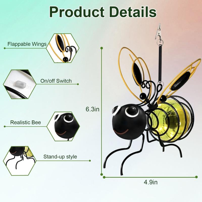 ✨Mother's Day Special Price💥 -Outdoor Hanging Solar Bee Light