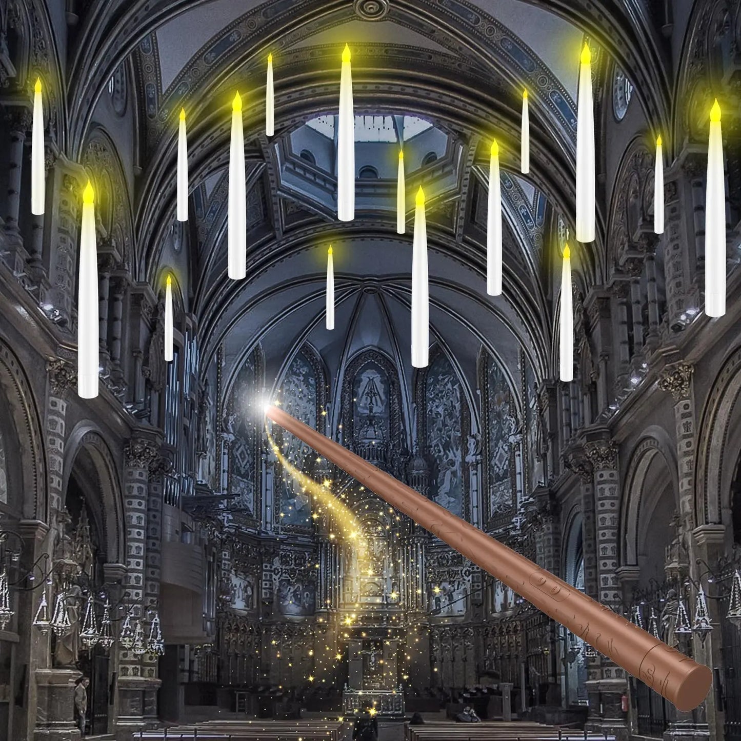 🪄55% OFF TODAY🕯️ Magic Wand Flameless Candles🎄Wave the Wand. Light the Magic.