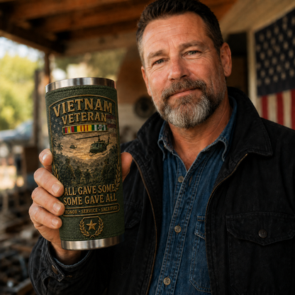 🔥 Last Day Promo: 55% OFF-🇺🇸 Vietnam War Veteran Commemorative Travel Tumbler