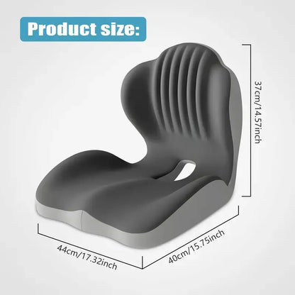 🔥HOT SALE 55% OFF💺Ergonomic Memory Foam Seat Cushion with Lumbar & Back Support, Relieves Back Pain, Reduces Pressure