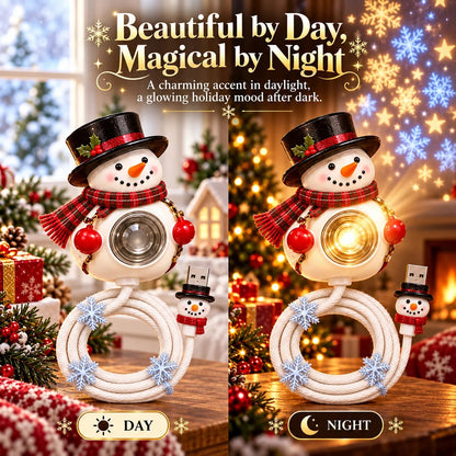 ⛄🎄Bring Home Holiday Magic — Snowman Christmas Projector Light With Festive Glow🌙