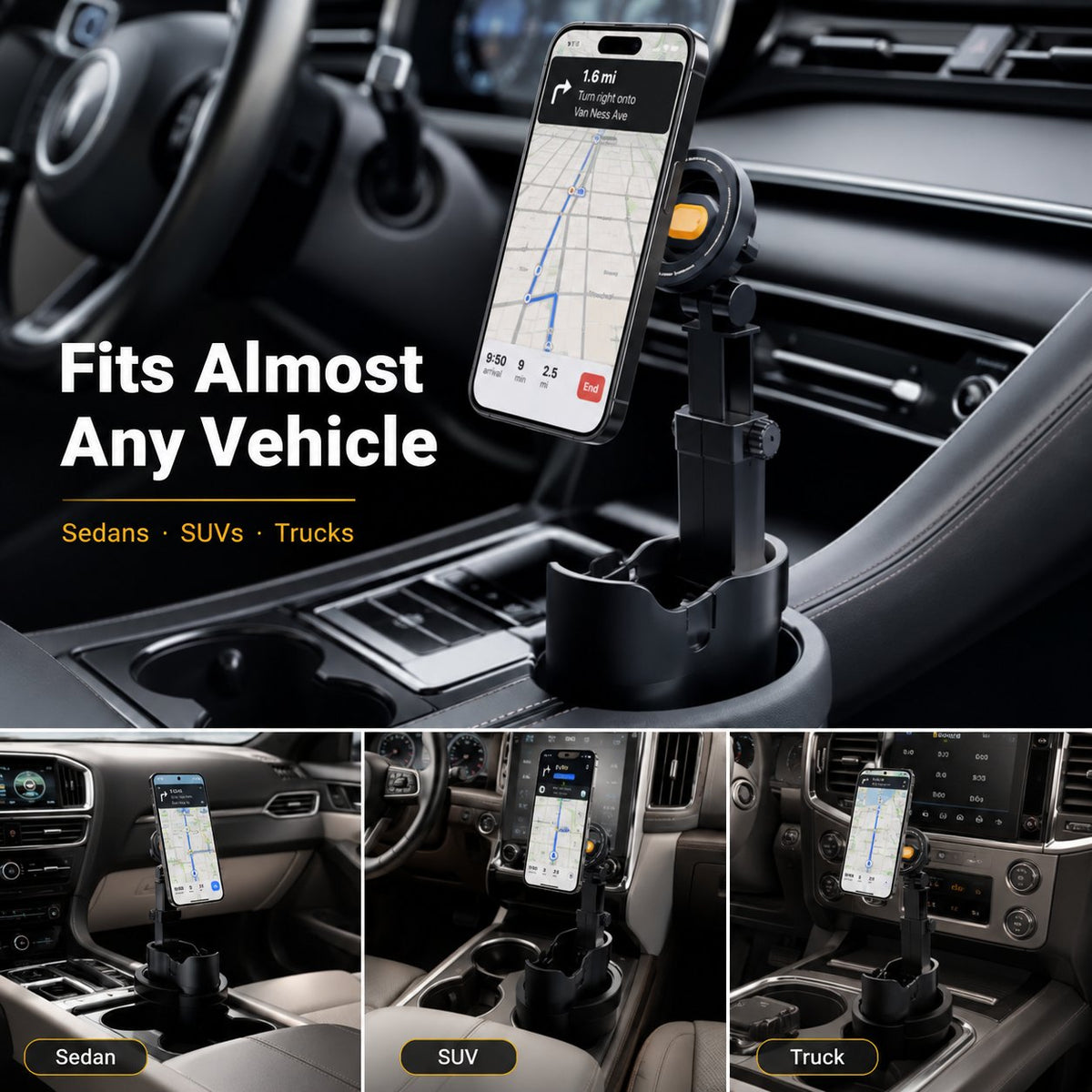 🔥 48% OFF | Magnetic Car Phone Holder Mount – 360° Adjustable, Strong N52 Magnet, One-Hand Operation