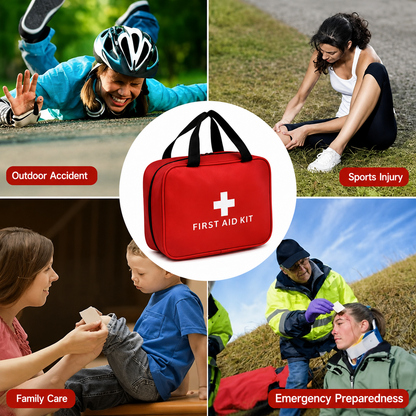 🚨First Aid Kit – High-quality, waterproof, and portable trauma first aid kit, suitable for various emergency situations