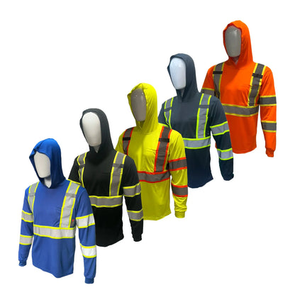 🔥 HOT SALE 50% OFF 🔥 5 Pack High Visibility Hoodie Safety Shirts