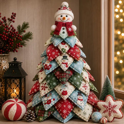 🎄HOT SALE 50% OFF 🧵DIY Quilted Christmas Tree Kit – Handmade Fabric Holiday Tabletop Tree Decor