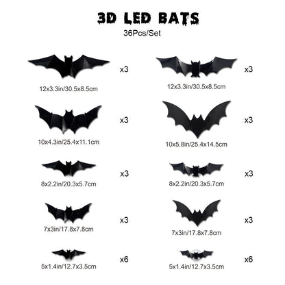 🔥SPOOKY SALE 55% OFF🦇 Halloween LED Bat Decorations