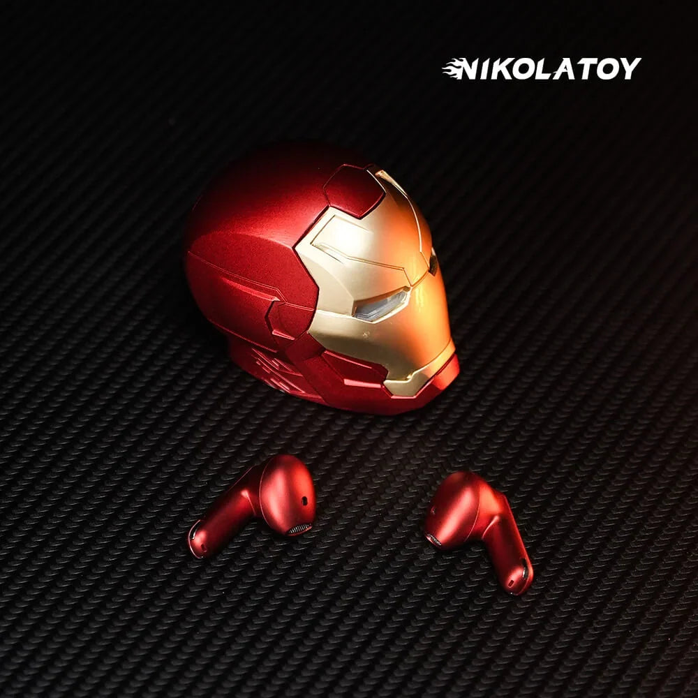 Iron Man Alloy Shell TWS Bluetooth Earbuds