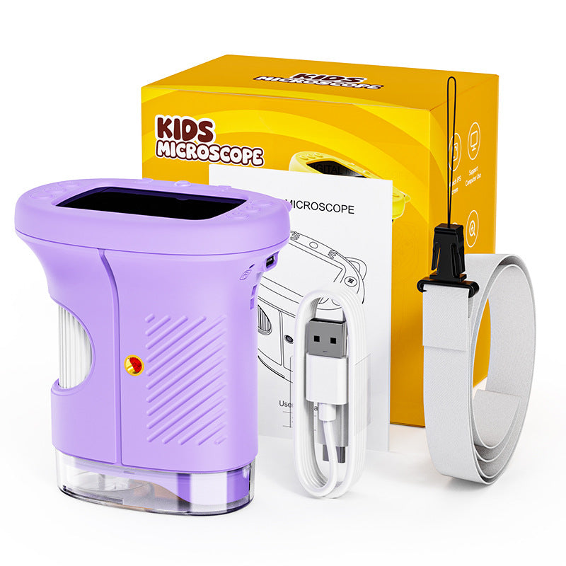 🔥HOT SALE 55%OFF🔬 1000X Handheld Microscope for Kids with 4K 2.0" Screen – Turn Screen Time Into Discovery