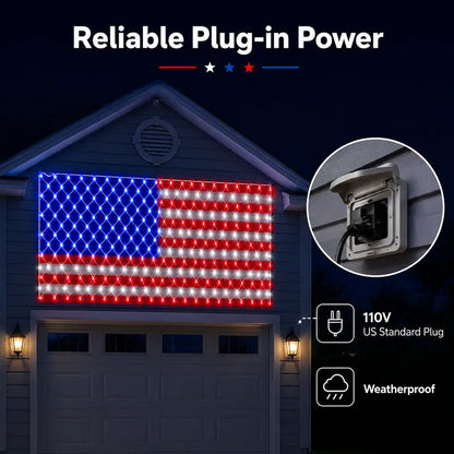 🔥HOT SALE 50% OFF✨Outdoor Solar American Flag Light