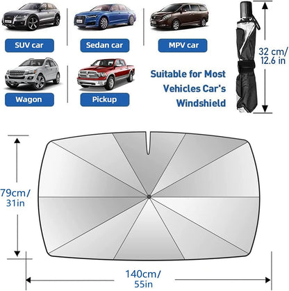 🔥 Summer parking savior special offer! Foldable Car Umbrella✨