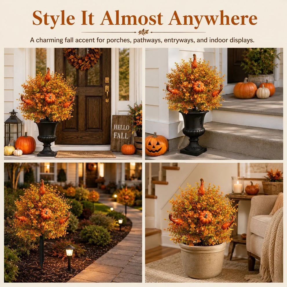 🎁Hot Sale 49% OFF🔥Artificial Fall Pumpkin Tree Stakes🍂