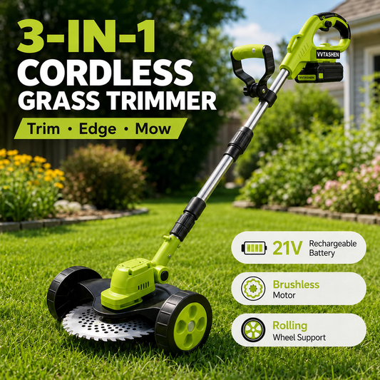 🌿55% OFF TODAY⚡ 3-in-1 Cordless Grass Trimmer with 2 Batteries
