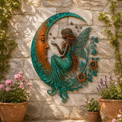 ✨🌙Moon Fairy Wall Decor – 5 Nature-Inspired Designs