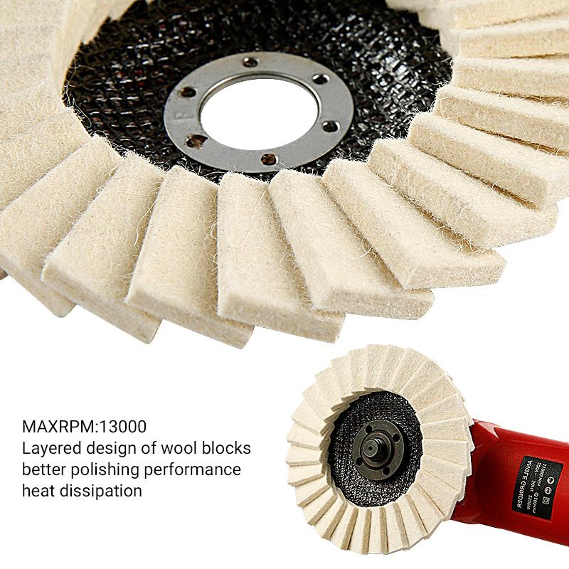 🎁Last Day Promotion 49% OFF🔥 Premium Wool Felt Polishing Flap Disc for Angle Grinders - Mirror Finish Made Easy
