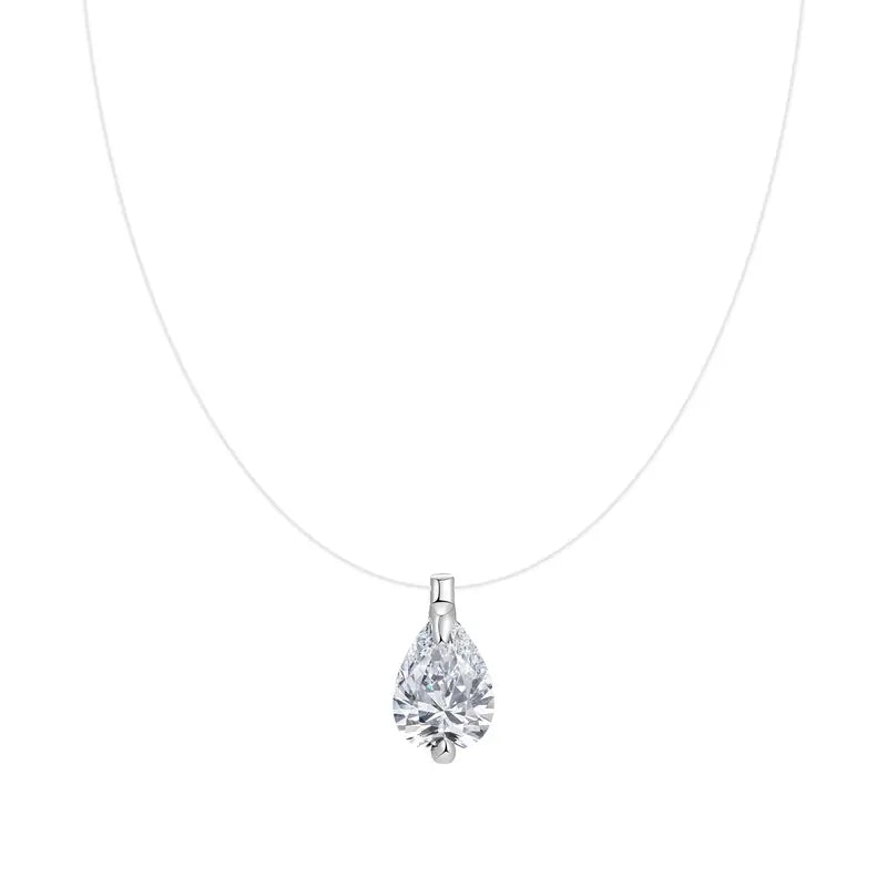 Invisible Floating Crystal Necklace