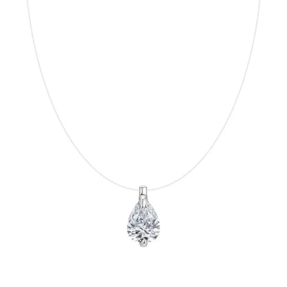 Invisible Floating Crystal Necklace