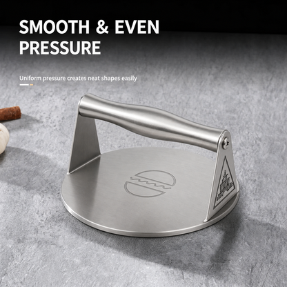 🍔🥩 Stainless Steel Smash Burger Press – Heavy-Duty Burger Smasher for Flat Top Grills