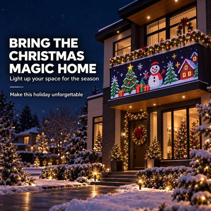 🎄 Smart LED Curtain Lights | App-Controlled Animated Christmas Wall Display ✨