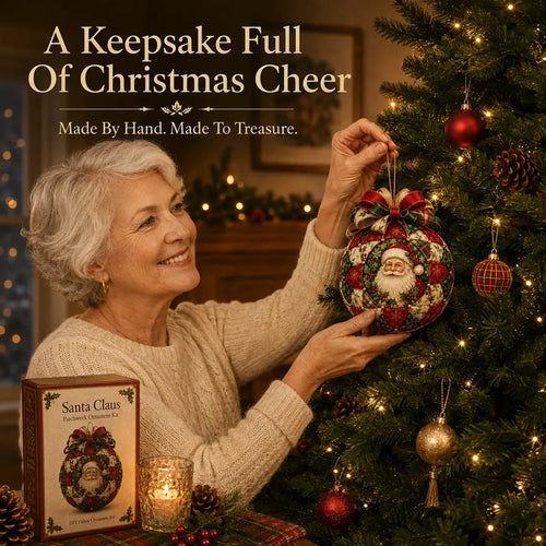 ❤️Beginner-Friendly🎄Christmas Classics Patchwork Ornament DIY Kit