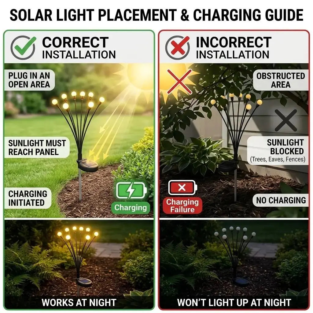 🔥Last Day 50% OFF - Solar Powered Firefly Garden Light