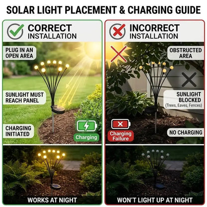 🔥Last Day 50% OFF - Solar Powered Firefly Garden Light