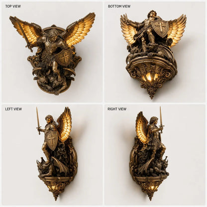 🎁50% OFF TODAY🕊️St. Michael Guardian Angel Wall Light✨