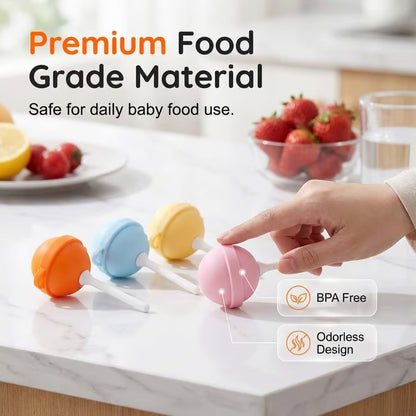🍭DIY Silicone Lollipop Popsicle Mold – Fun Spherical Ice Pop Maker for Homemade Frozen Treats