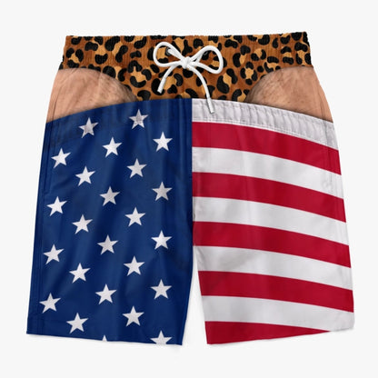 HOT SALE 🎁Funny Patriotic Men Swim Trunks