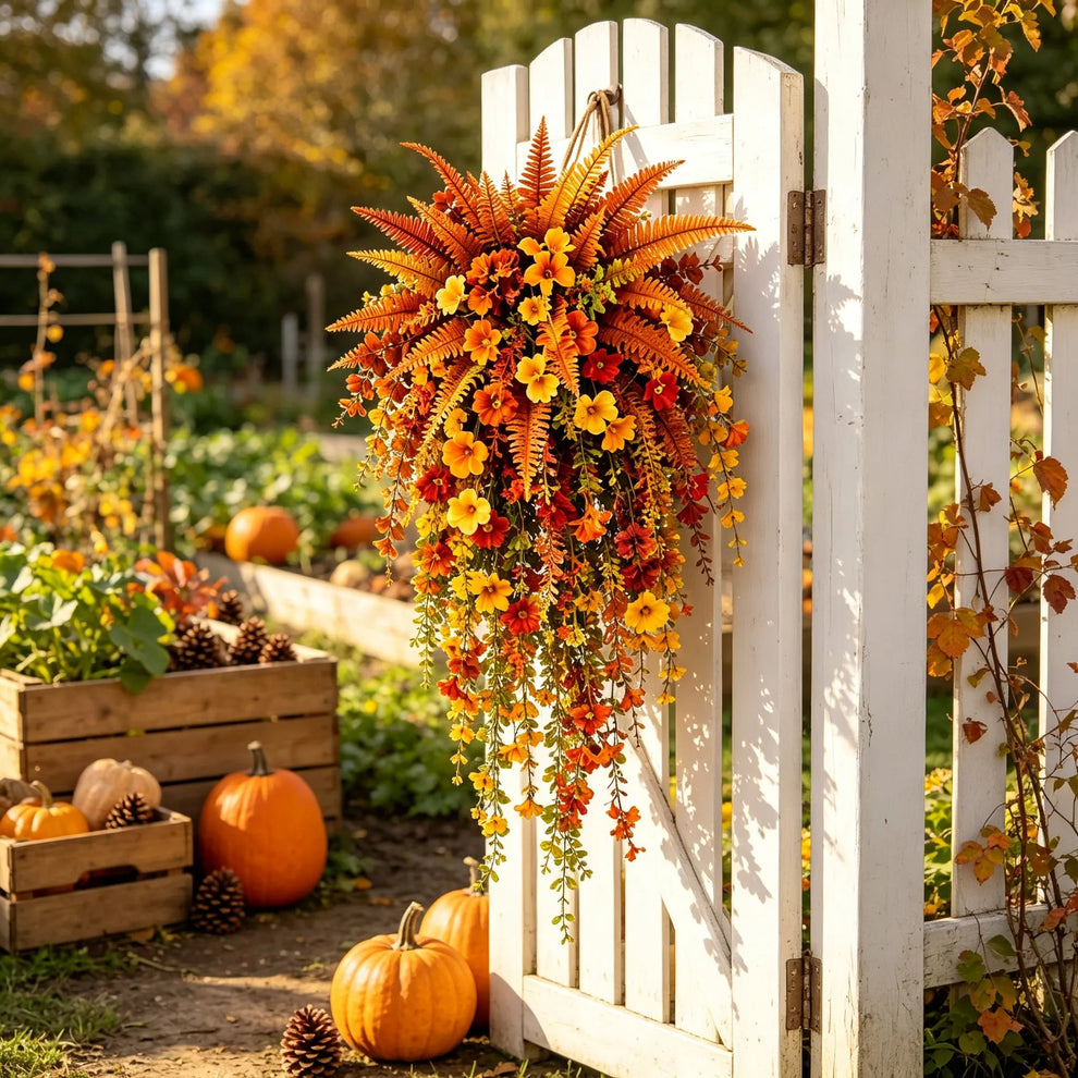🔥On Sale Only Today 🍂 Artificial Fern for Autumn Outdoor Decor– Autumn Porch & Door Decoration
