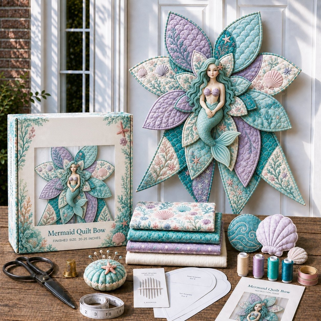 ⏳ Last Day 49% OFF – 🎀 Beginner-Friendly Oversized Quilted Bow Sewing Kit✨