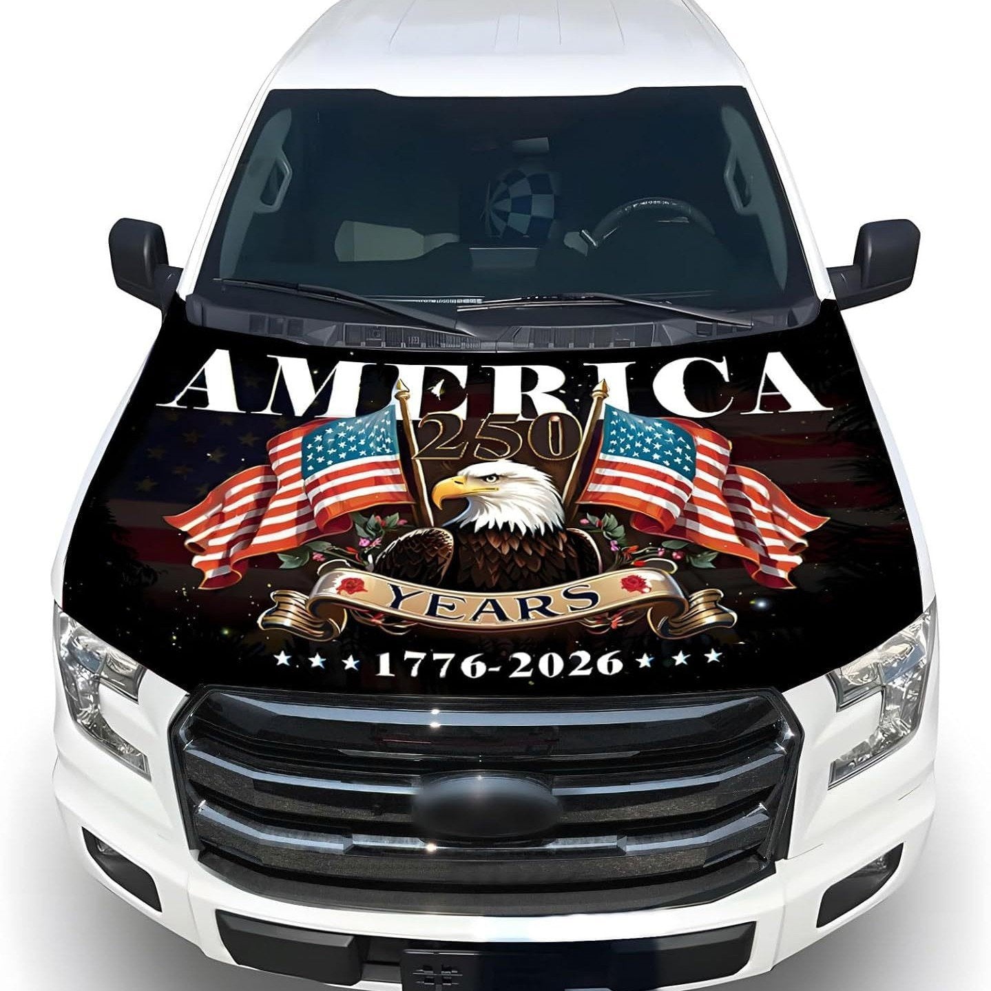 🔥50% OFF Flash Sale 65K+🎉American Car Hood Flag🦅No Glue No Tools🚗 Install in 1 Minute