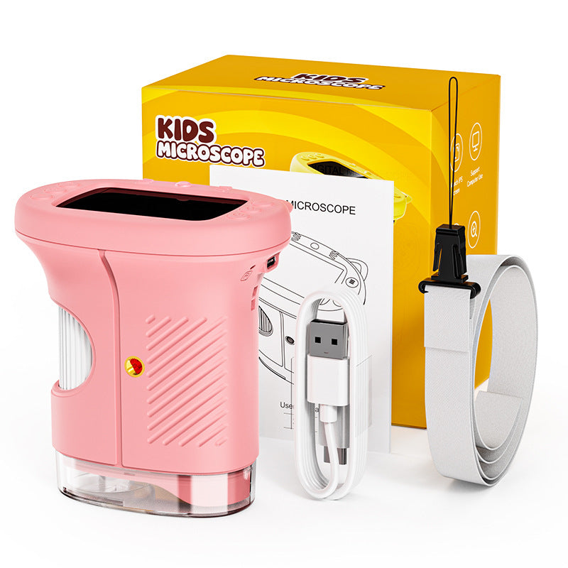 🔥HOT SALE 55%OFF🔬 1000X Handheld Microscope for Kids with 4K 2.0" Screen – Turn Screen Time Into Discovery