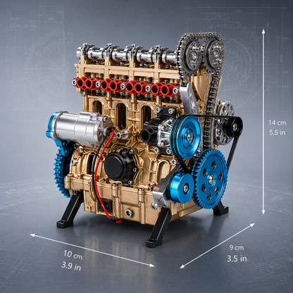 🏁 BEST SELLER 🔥 Miniature V8 Small-Block Engine Model Kitl Kit🛠️