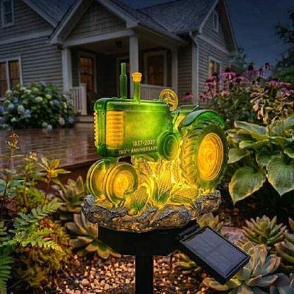 🚀 60th Anniversary Enterprise Solar Garden Light – Starship Outdoor Garden Decor 🪐