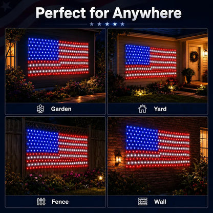 🔥HOT SALE 50% OFF✨Outdoor Solar American Flag Light