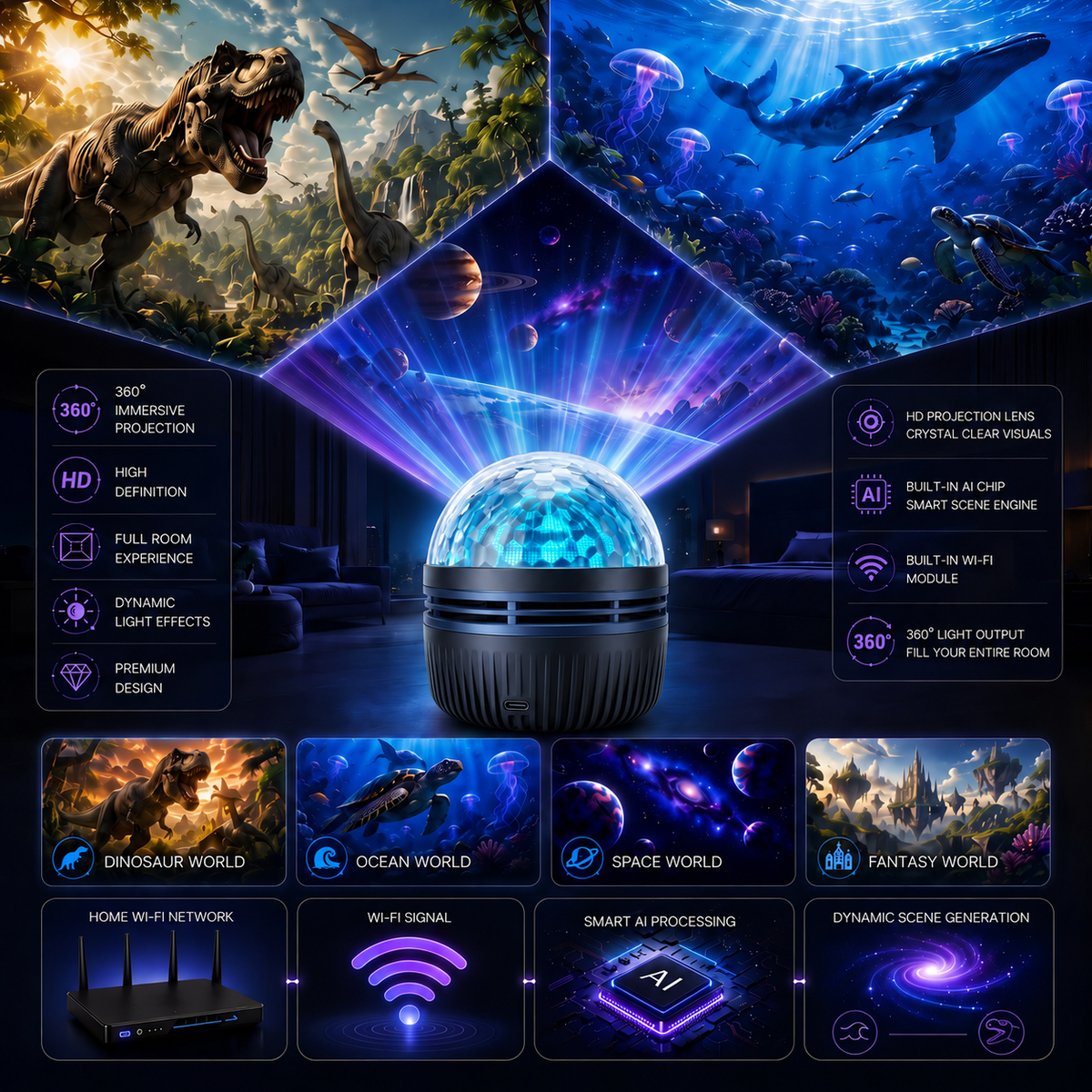🦖 70% OFF TODAY | Transform Your Room After Dark