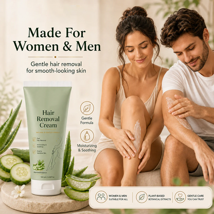 LAST DAY -BUY 1 GET 1 FREE🤩  Painless Depilatory Cream – No Razor Bumps, No Harsh Odor