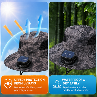 🔥HOT SALE 50% OFF🌞Solar-Powered Cooling Hat | Stay Cool Outdoors, No Batteries Needed