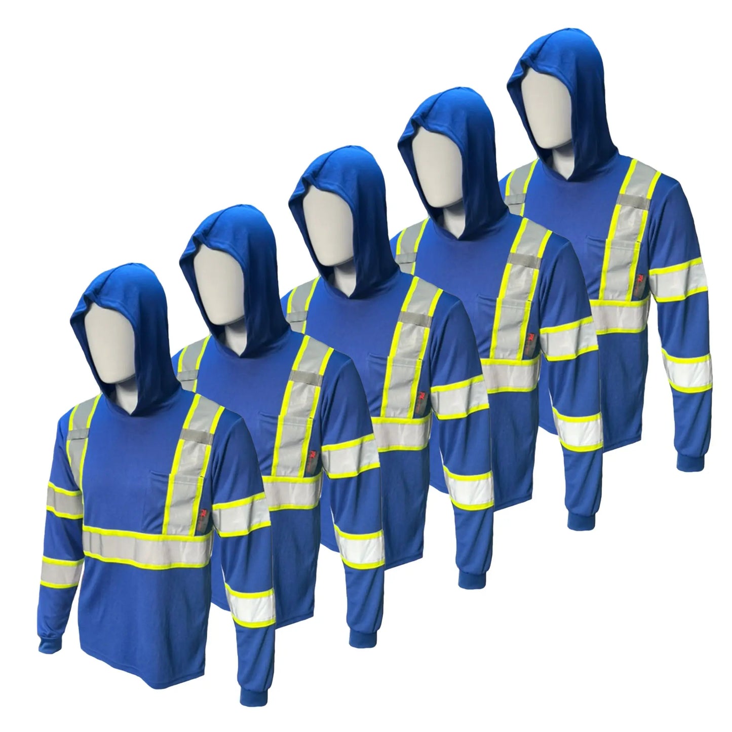 🔥 HOT SALE 50% OFF 🔥 5 Pack High Visibility Hoodie Safety Shirts